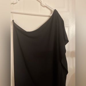 NWT JODIFL Large Off the Shoulder black ankle length dress